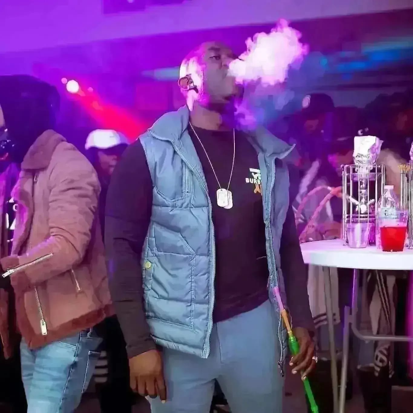 Hookah Prince guest enjoying the nightlife atmosphere